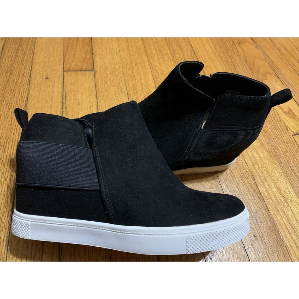 Torrid Black High-Top Slip-On Sneakers Size 8W